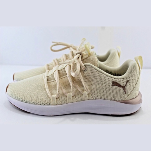 Puma Shoes - Women’s Prowl Knit Athletic Pumas Beige/Cream